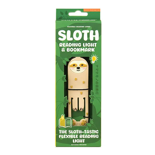 Sloth Reading Light and Bookmark