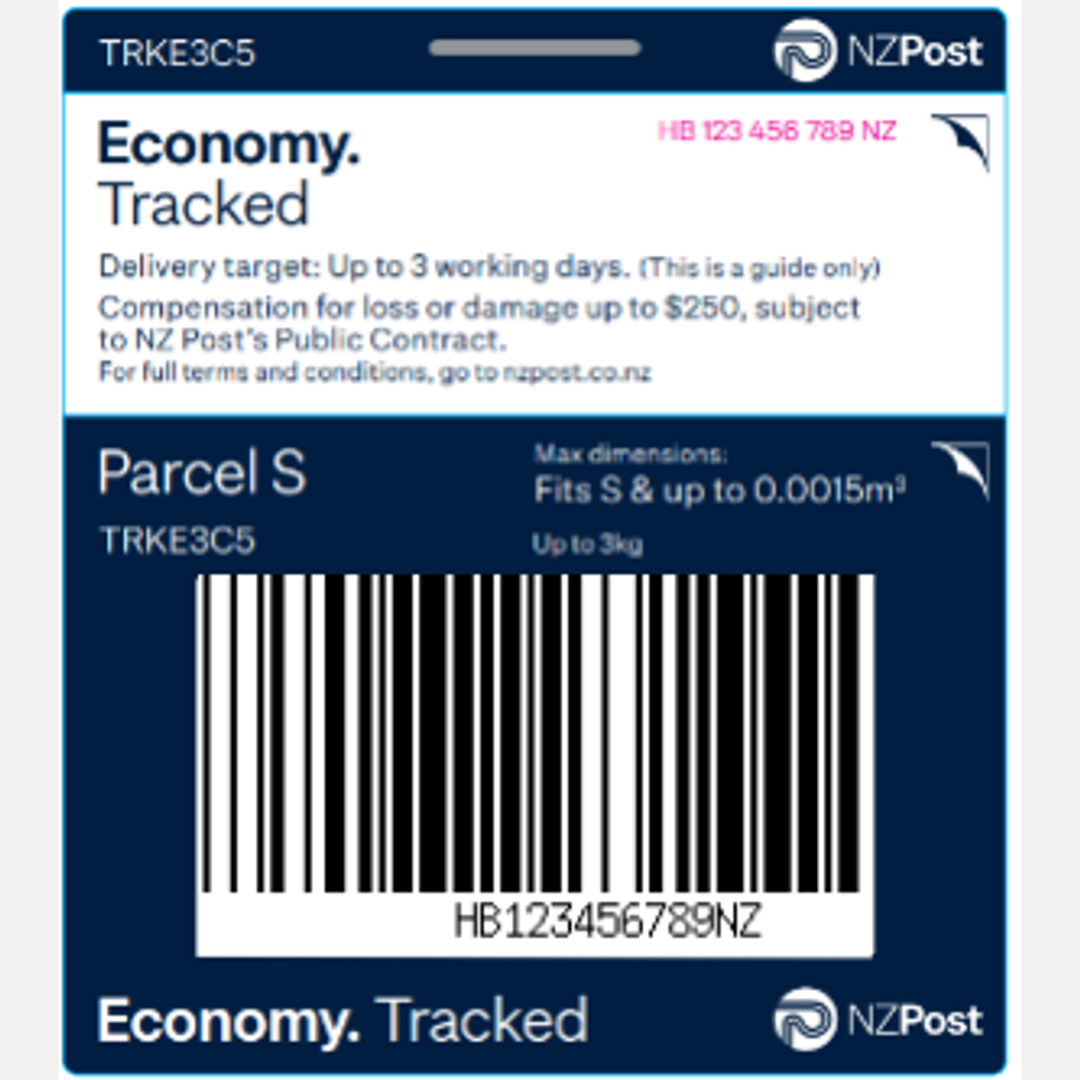 TICKET 3KG ECONOMY C5 S TRKE3C5