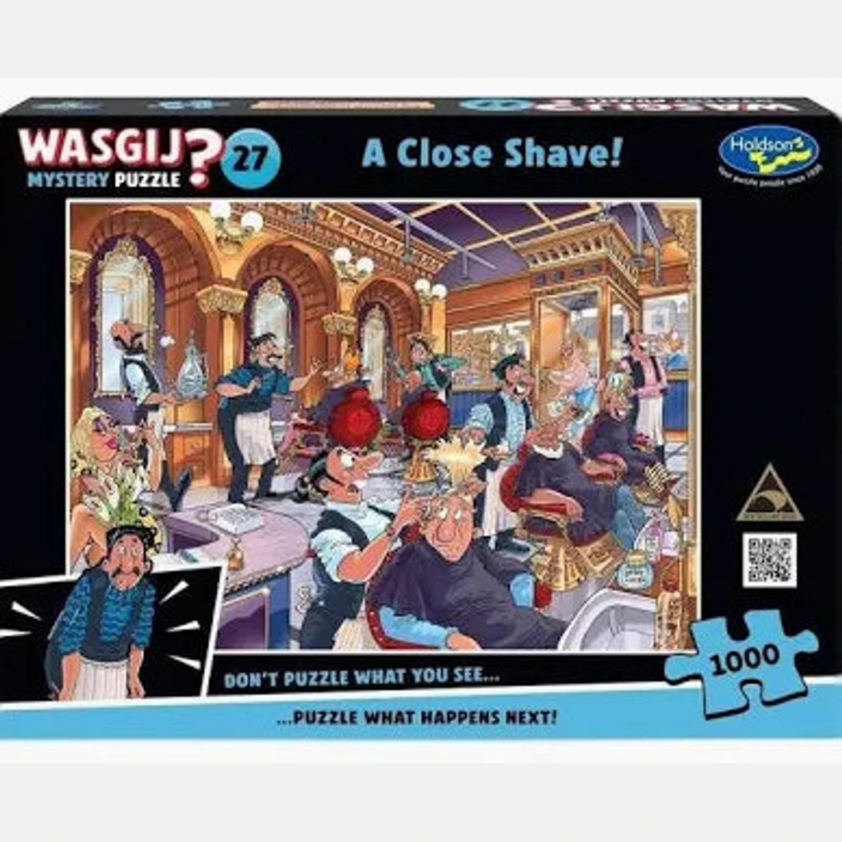 WASGIJ MYSTERY #27 1000PC A CLOSE SHAVE